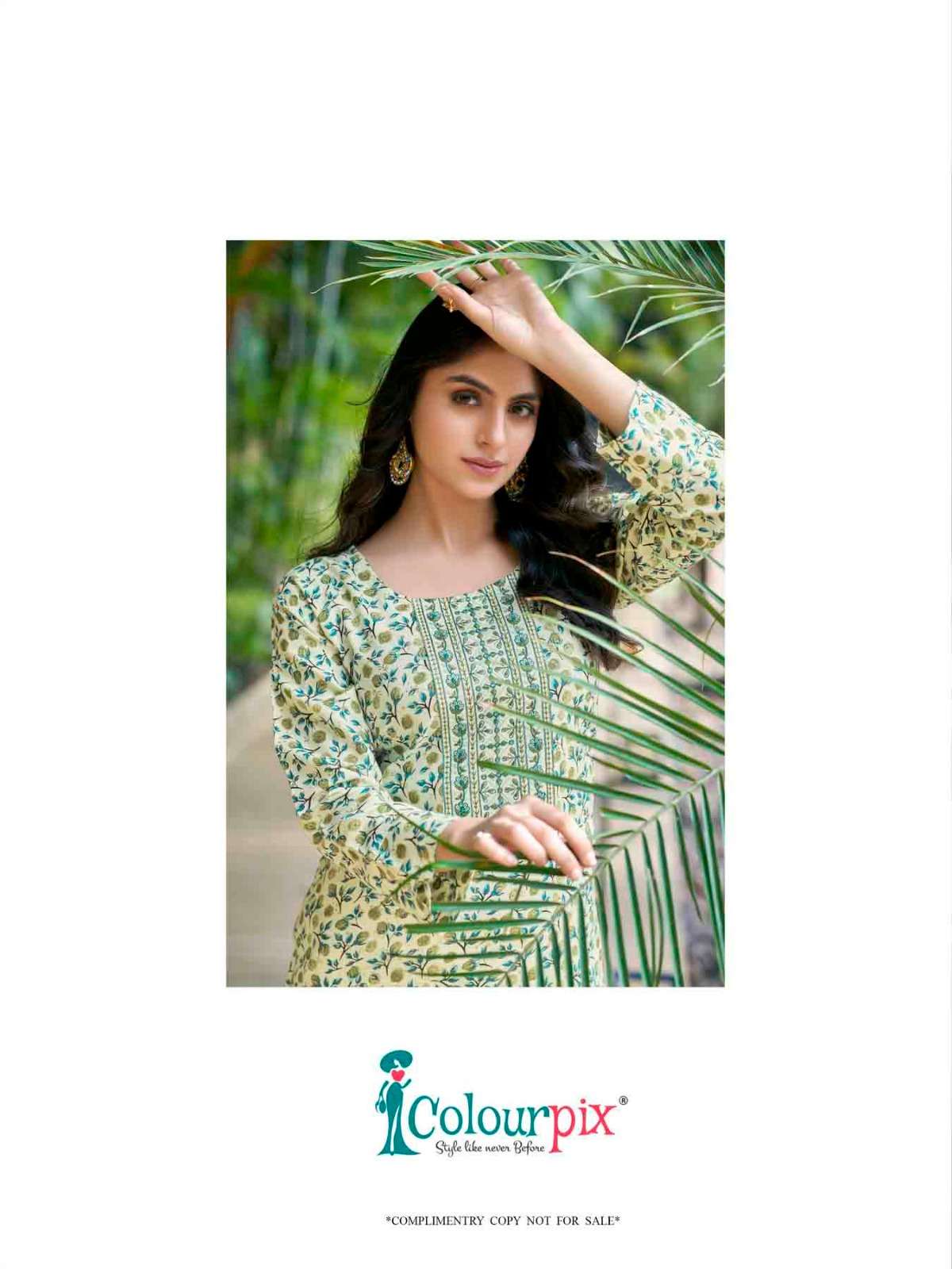 ROLEX VOL 1 HEAVY RAYON FOIL PRINTED SEQUENCE WORK KURTI BY COLORPIX BRAND 1001 C2